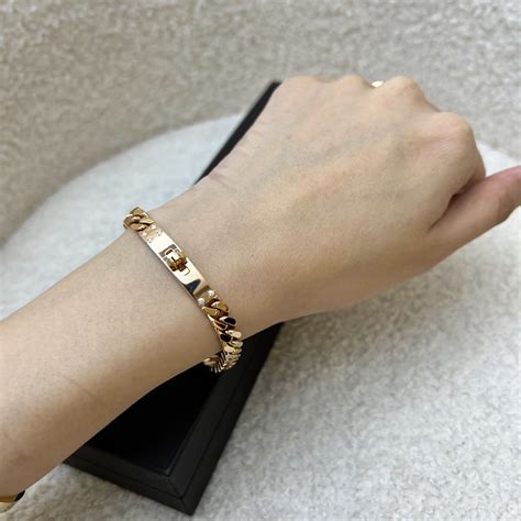 kelly gourmette bracelet 18k